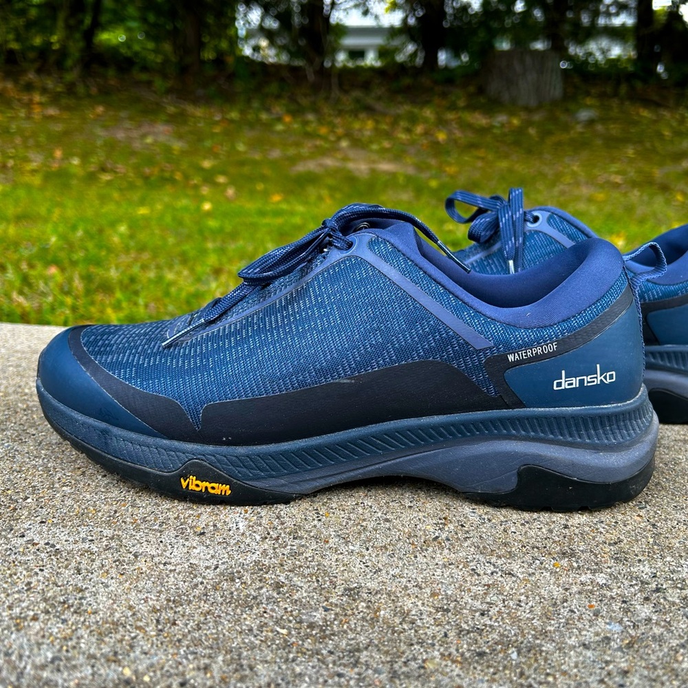 Dansko Women's Navy Blue Makayla Outdoor Sneaker,Waterproof Shoe, EU 38,US 7.5-8